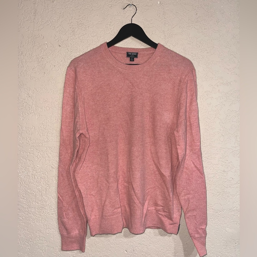 Todd Snyder | NWT! Cashmere Crewneck Sweater In Soft Pink Size: Large